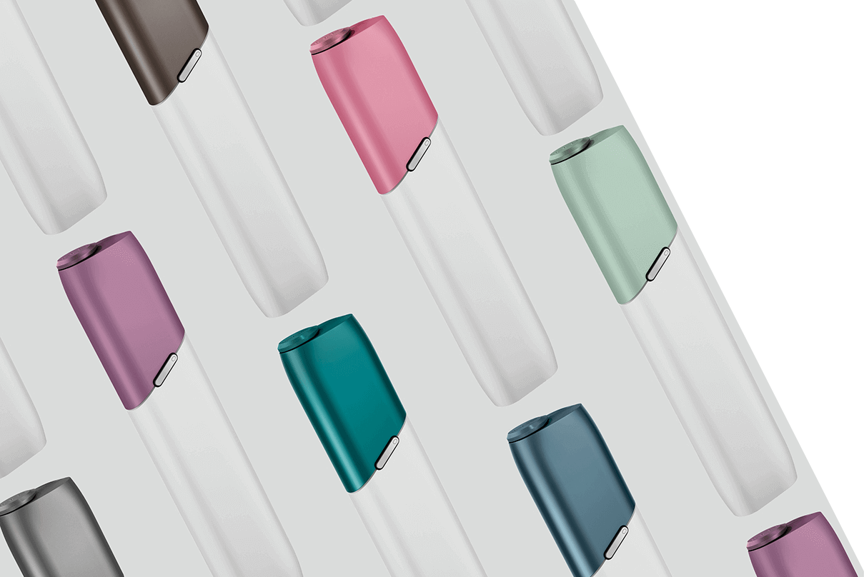 Selección de dispositivos IQOS 3 MULTI con cabezales de múltiples colores