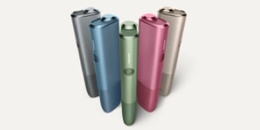 IQOS ILUMA devices in different colours.