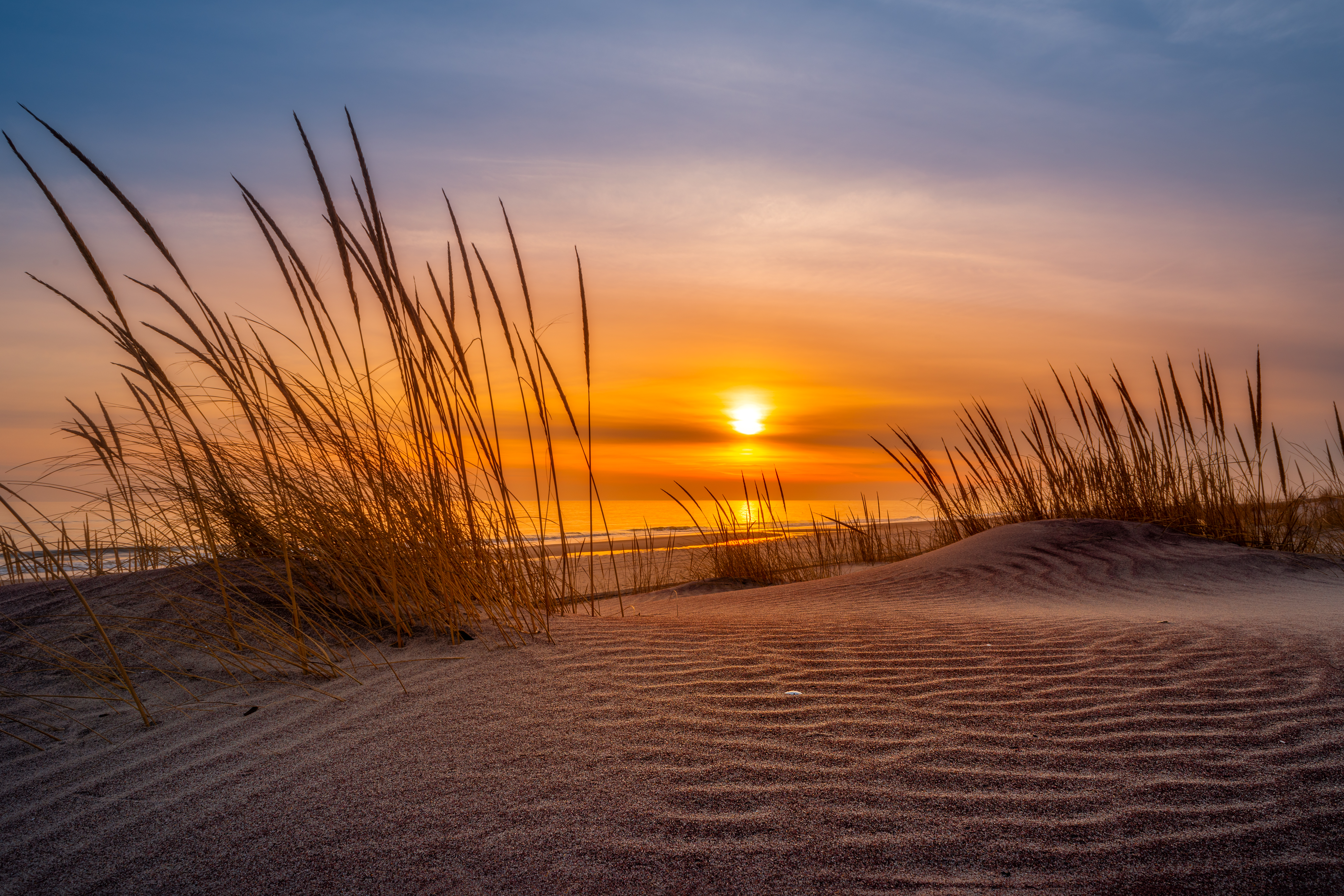Atardecer en playa