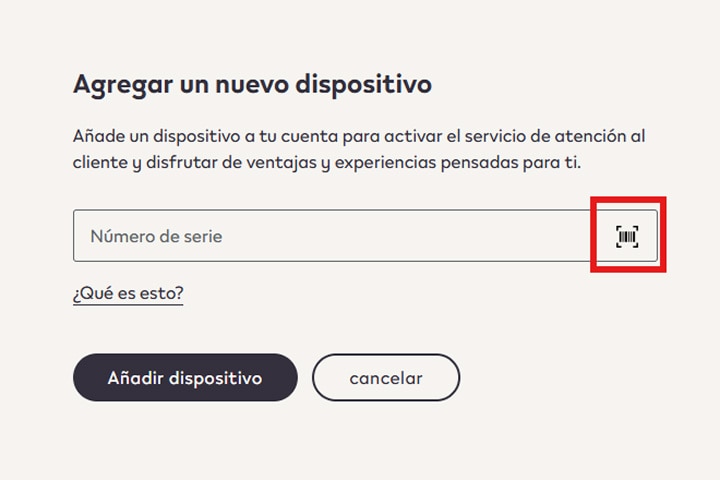 Formulario de registro de IQOS, segundo paso