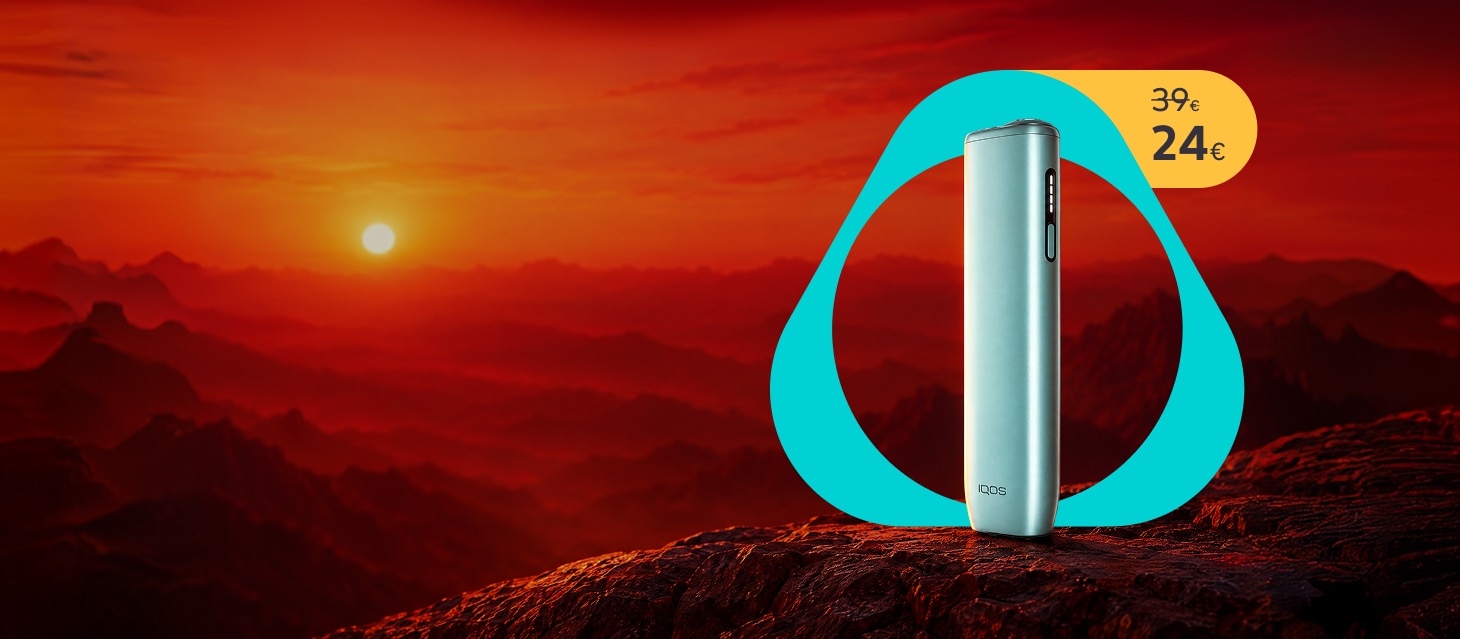 Dispositivo Iqos en Atardecer