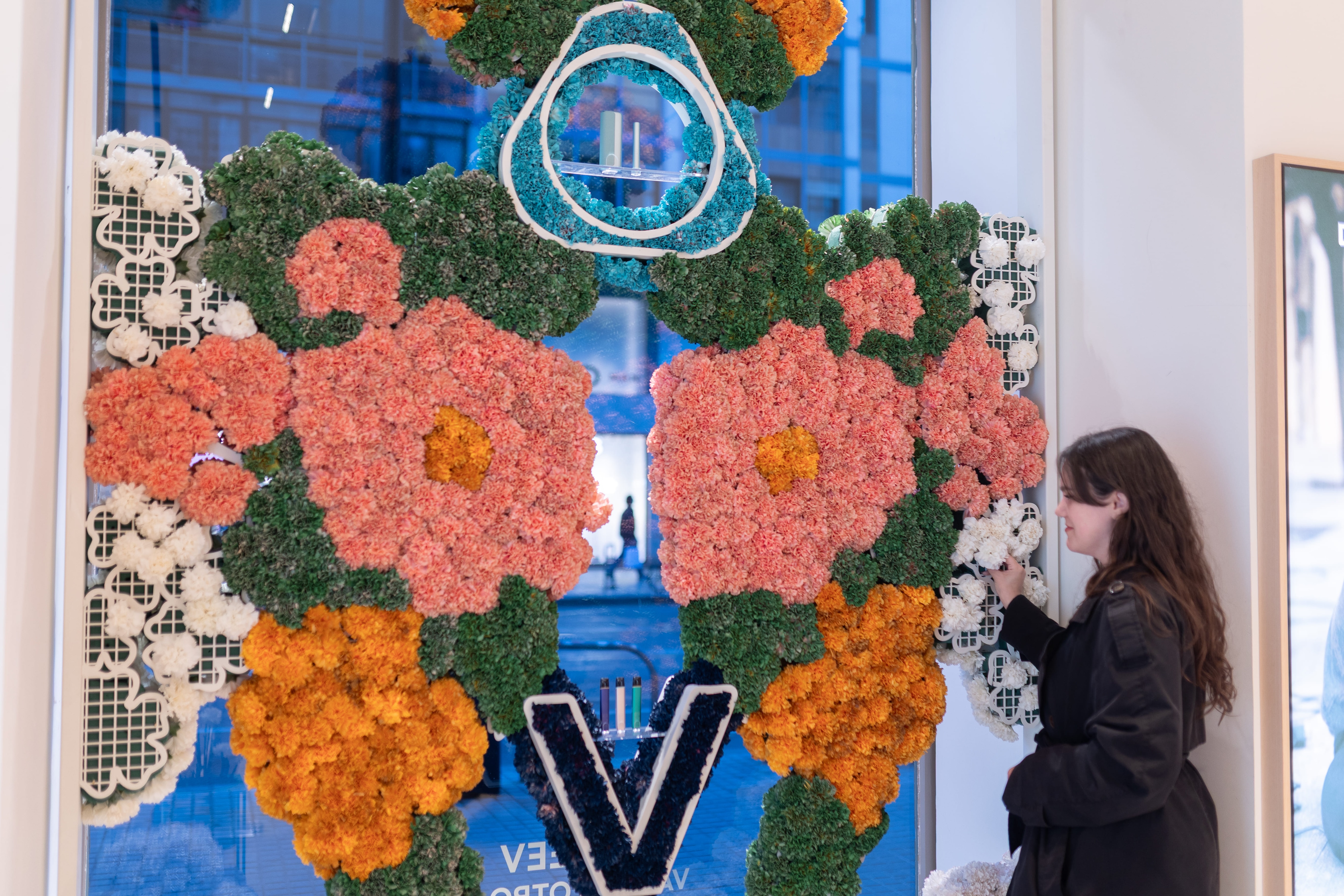 Boutique de Valencia decorada con flores 