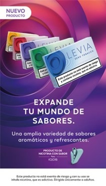 Paquetes de Levia de diferentes sabores