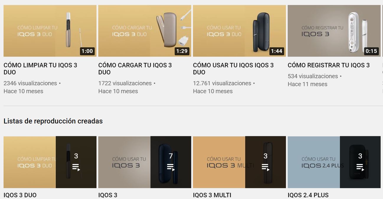  IQOS YouTube page