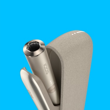 An IQOS 3 DUO holder inside a charger.