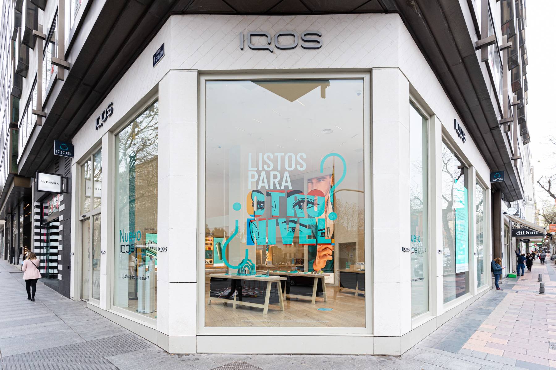 The exterior of the new Serrano IQOS Boutique