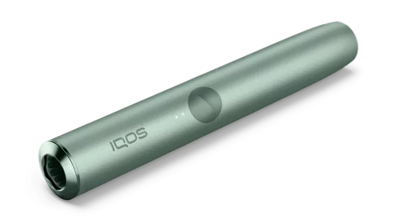 A Jade Green IQOS ILUMA PRIME Holder.